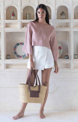 TARA TOP - DUSKY PINK