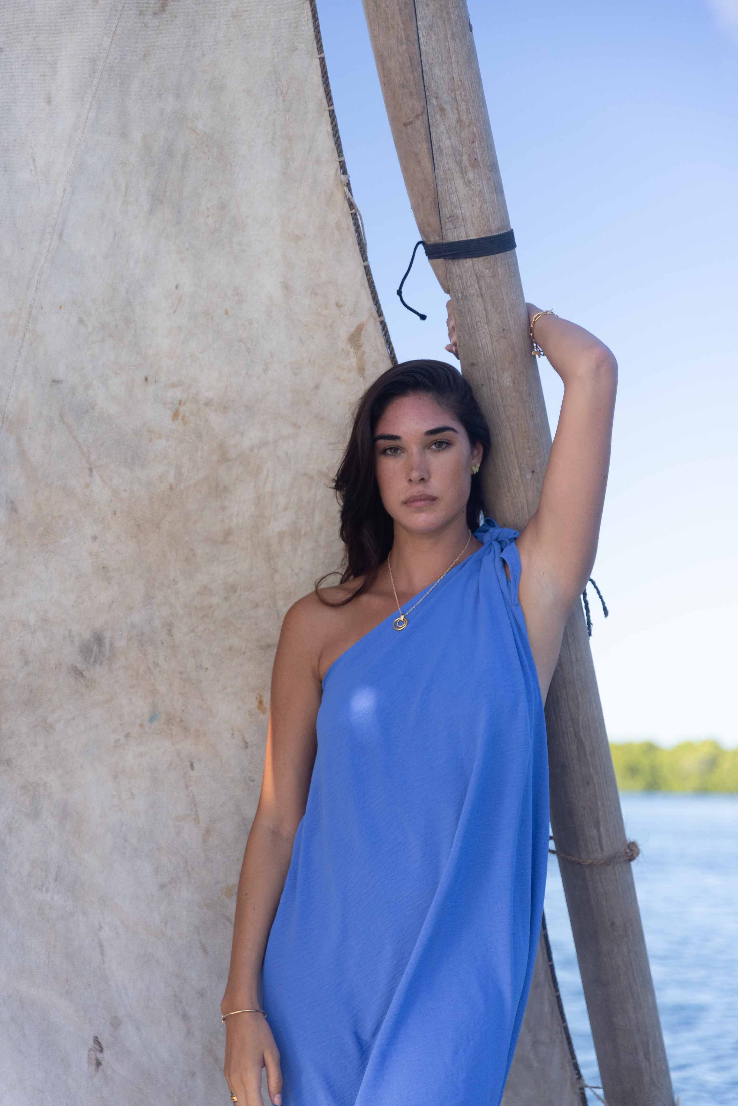 SOPHIA DRESS - BLUE
