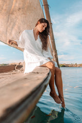 ZOE DRESS - OFF WHITE