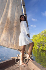 ZOE DRESS - OFF WHITE