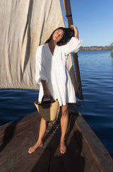 ZOE DRESS - OFF WHITE