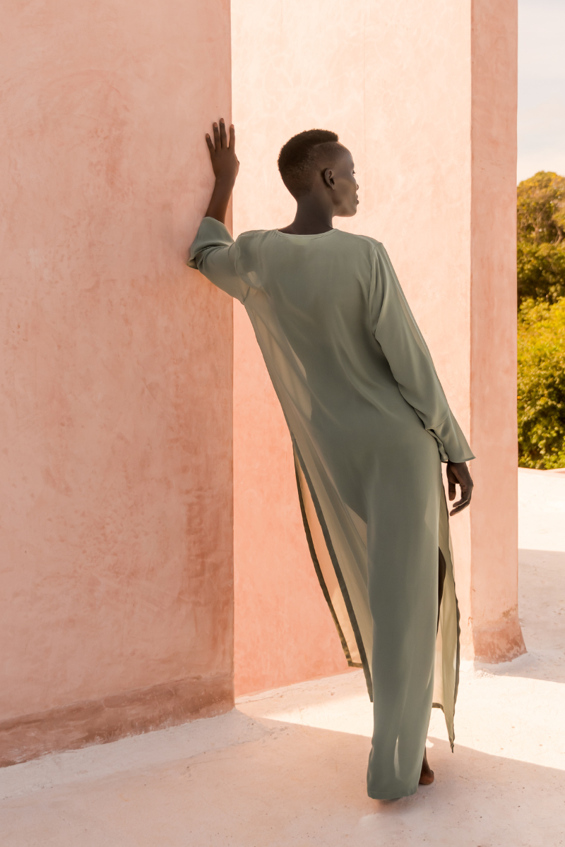 AURA DRESS - SAGE