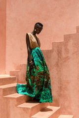 SUN DRESS TEAL GREEN