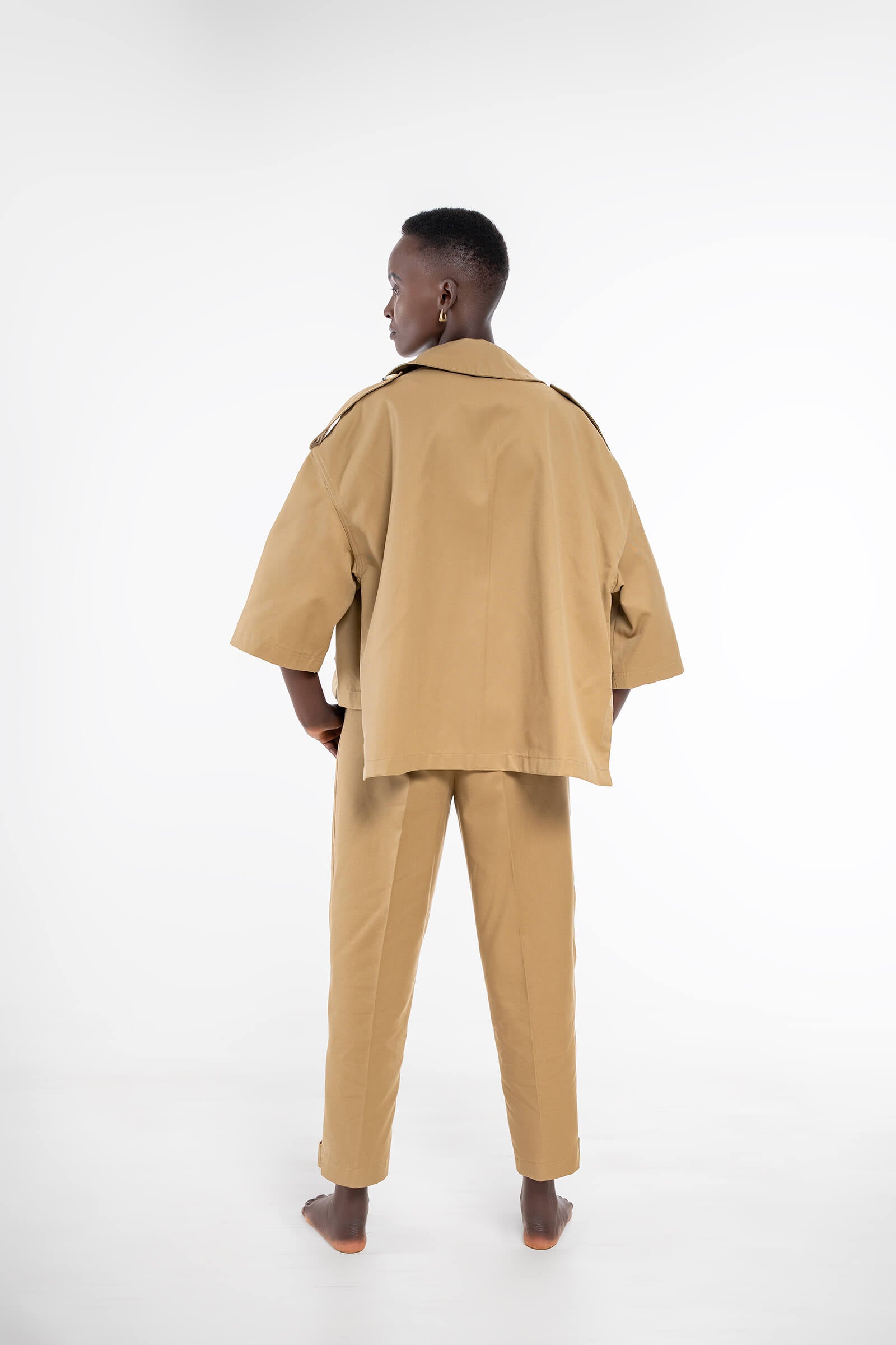 SELINA COTTON JACKET - BEIGE