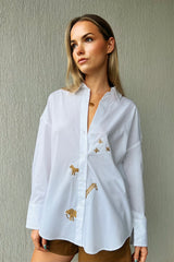 SAVANNAH SHIRT - GOLDEN TRIM