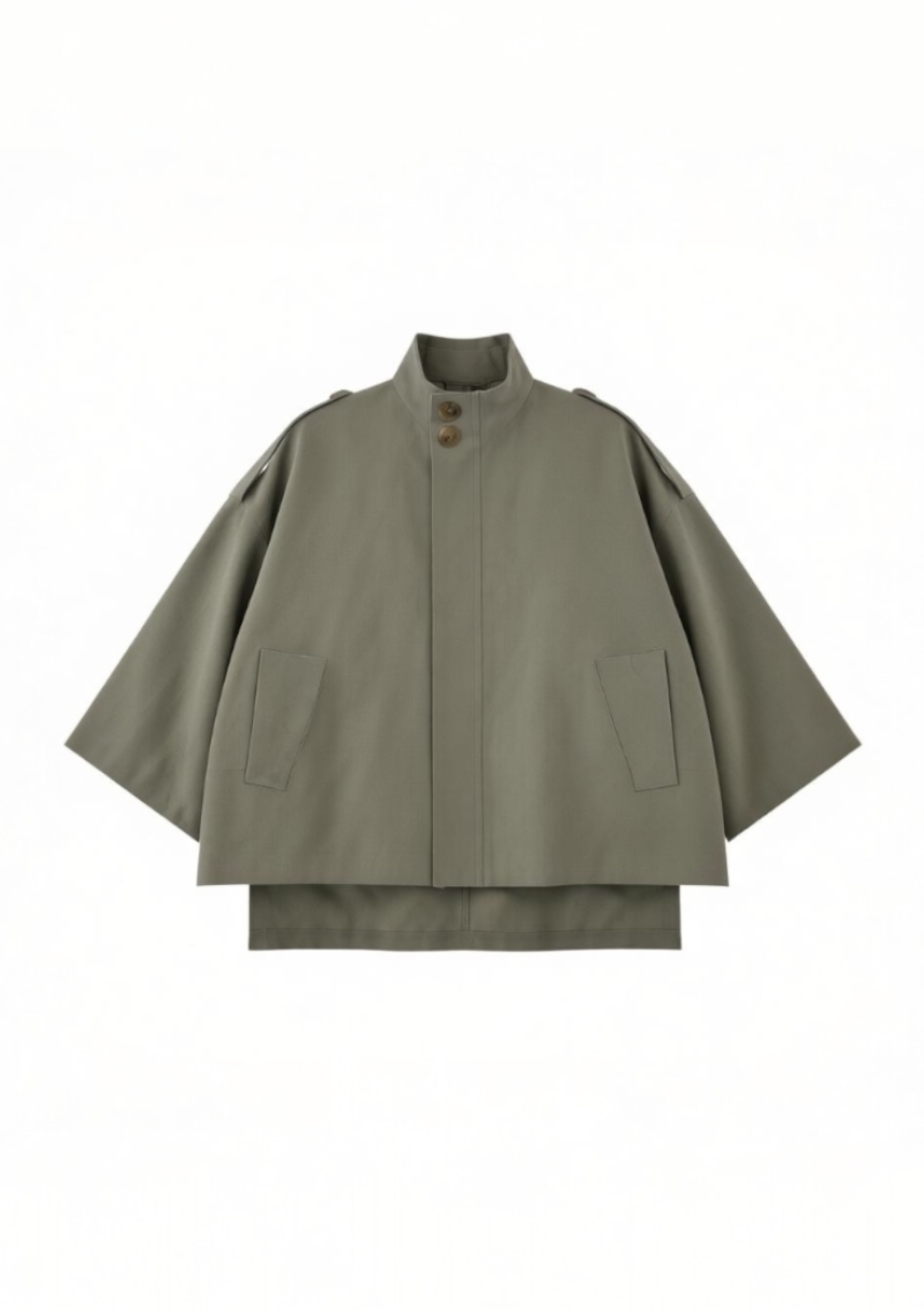 SELINA COTTON JACKET - DARK OLIVE