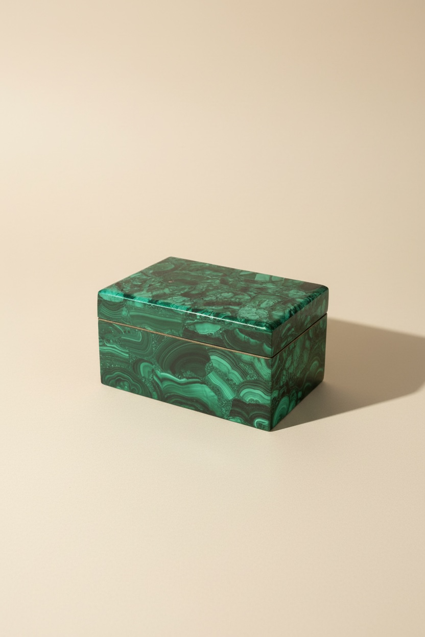 MALACHITE JEWELRY BOX