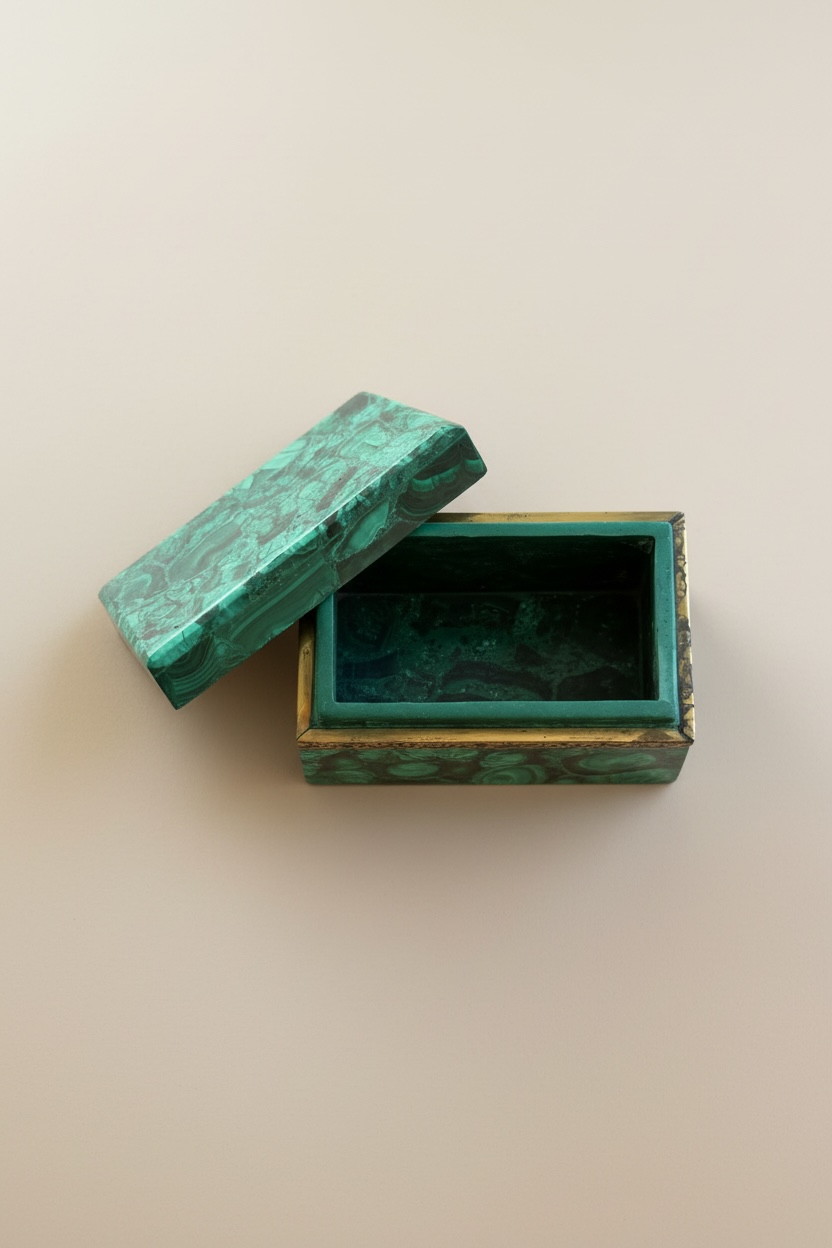 MALACHITE JEWELRY BOX