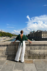 AIDA TIE TOP - DUSKY PINK