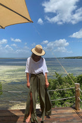 DARYA PANTS - DARK KAKI