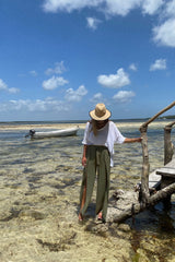 DARYA PANTS - DARK KAKI