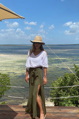 DARYA PANTS - DARK KAKI