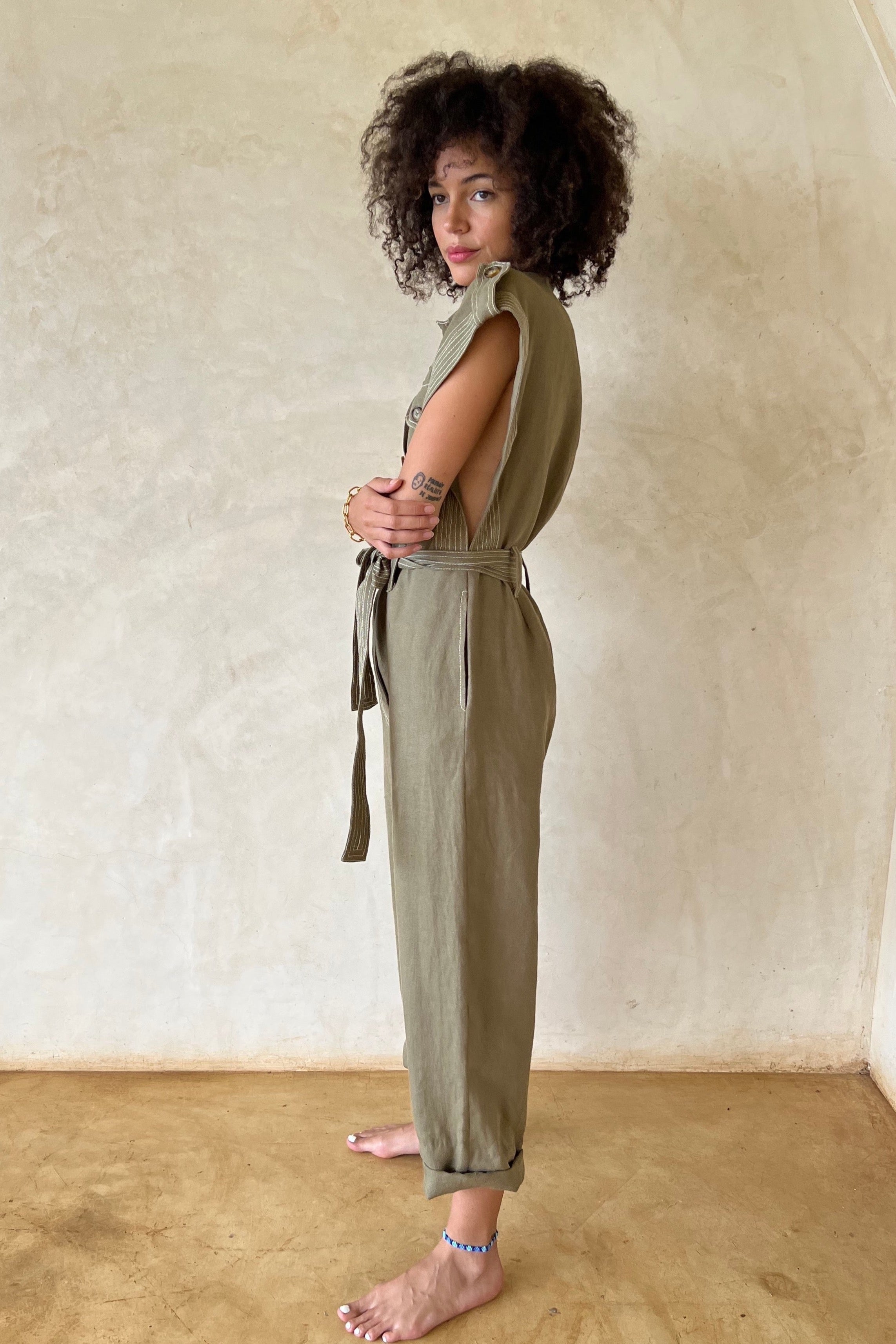 ELSA JUMPSUIT - KHAKI