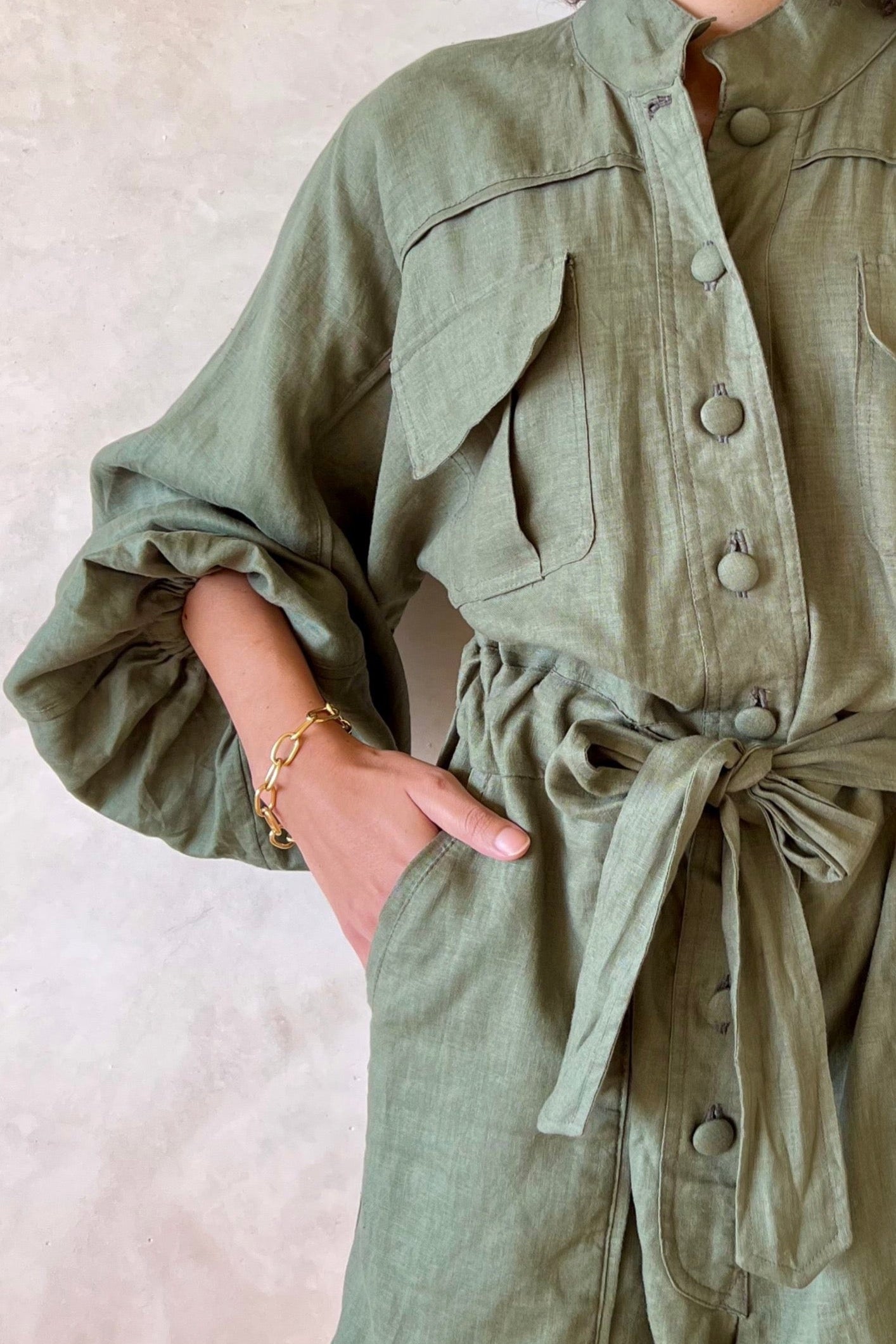 ISLA JUMPSUIT - DARK OLIVE