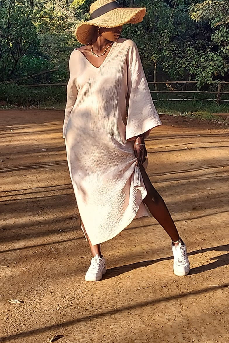 LARA DRESS - BEIGE