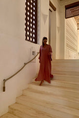 LARA DRESS - DUSKY PINK