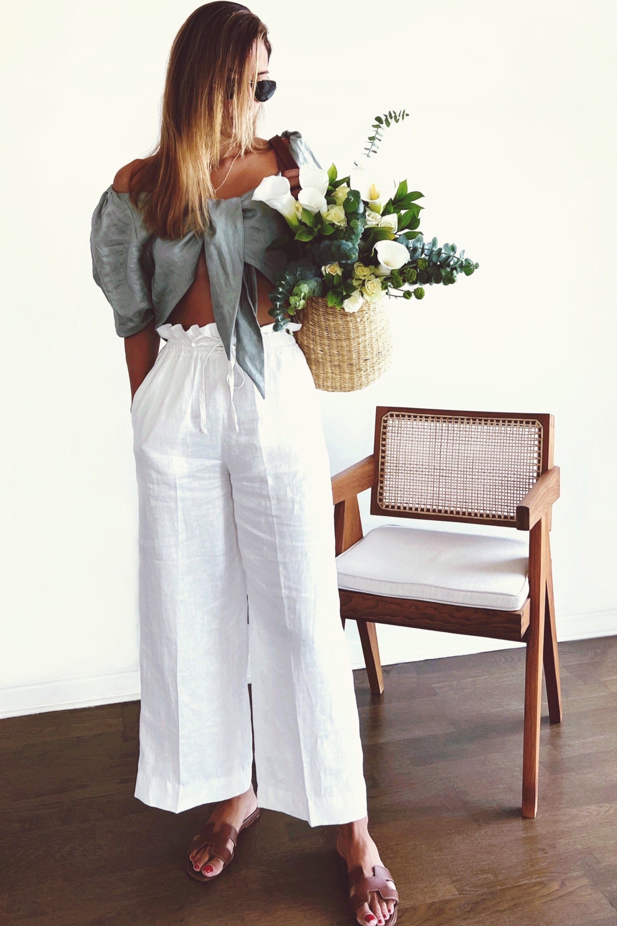 LORA PANTS - WHITE