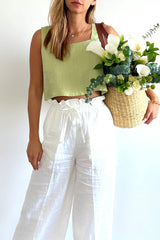 MIA TOP - MOSSY GREEN