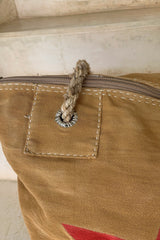 OVERNIGHT BAG RED STAR - BAMBOO