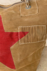 OVERNIGHT BAG RED STAR - BAMBOO