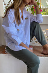 SAVANNAH OVERSIZED SHIRT - LEOPARD & LION