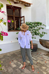 SAVANNAH OVERSIZED SHIRT - LEOPARD & LION