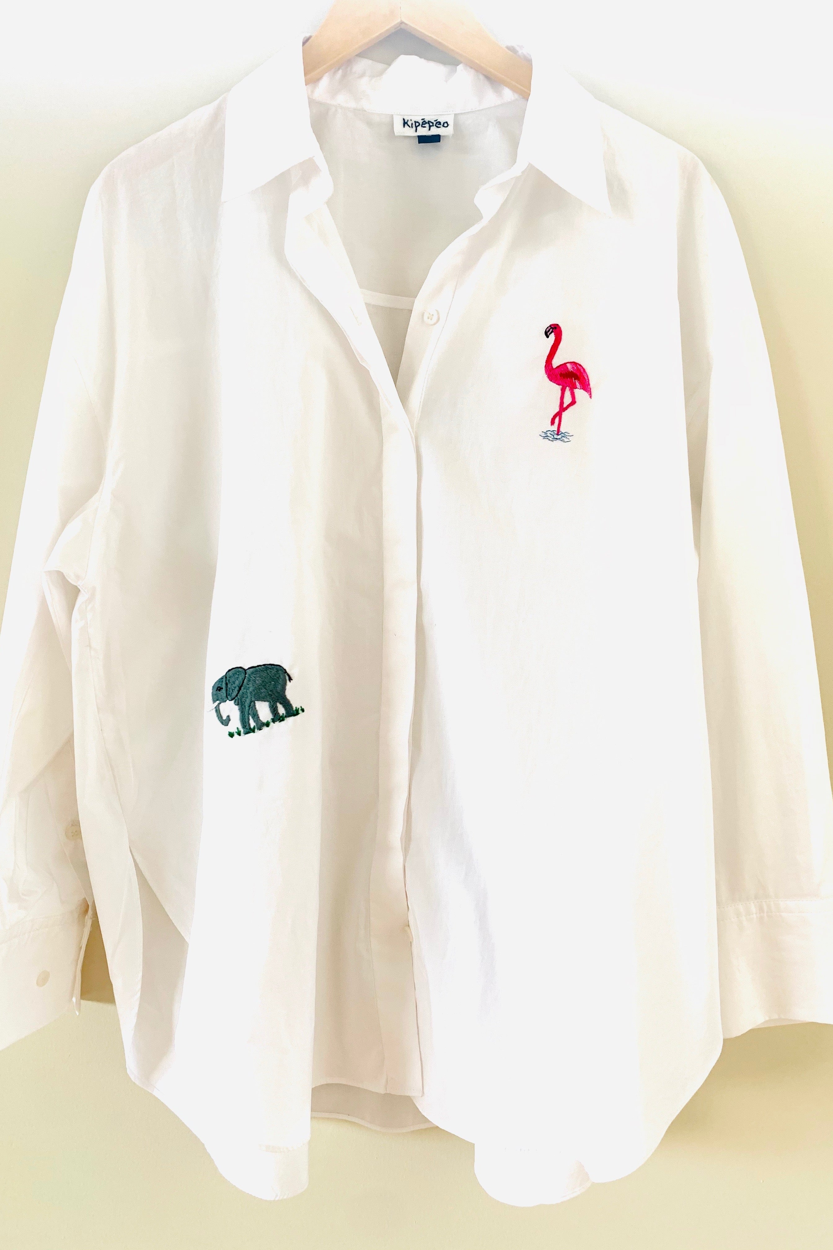 SAVANNAH LOOSE FIT SHIRT - FLAMINGO & ELEPHANT