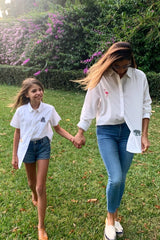 SAVANNAH LOOSE FIT SHIRT - FLAMINGO & ELEPHANT