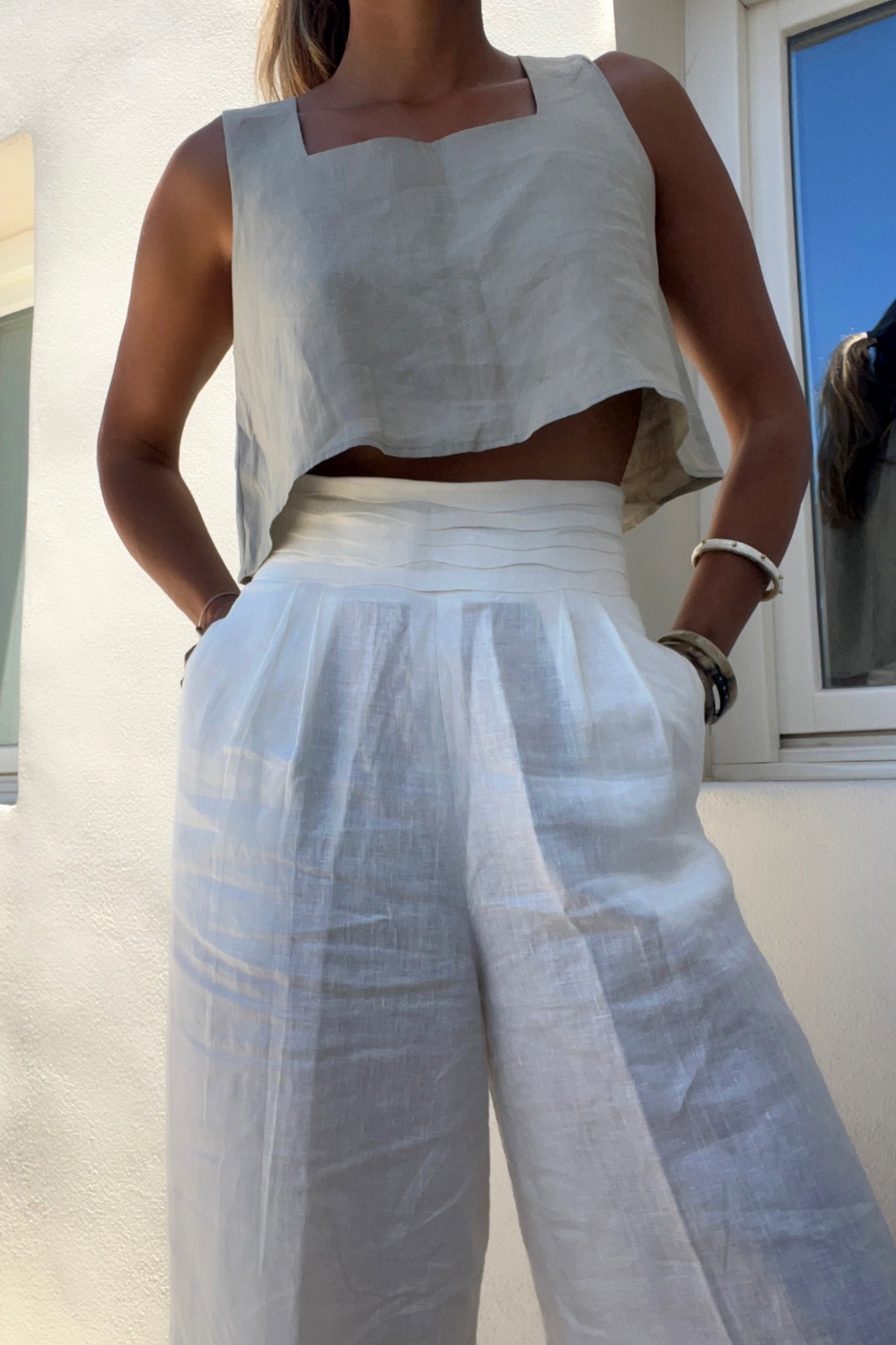 TAMARA PANTS - WHITE