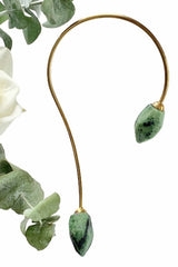 TORQUE NECKPIECE - ZOISITE RUBY