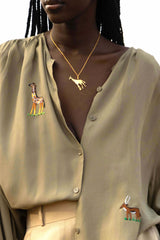 GIRAFFE CHARM NECKLACE