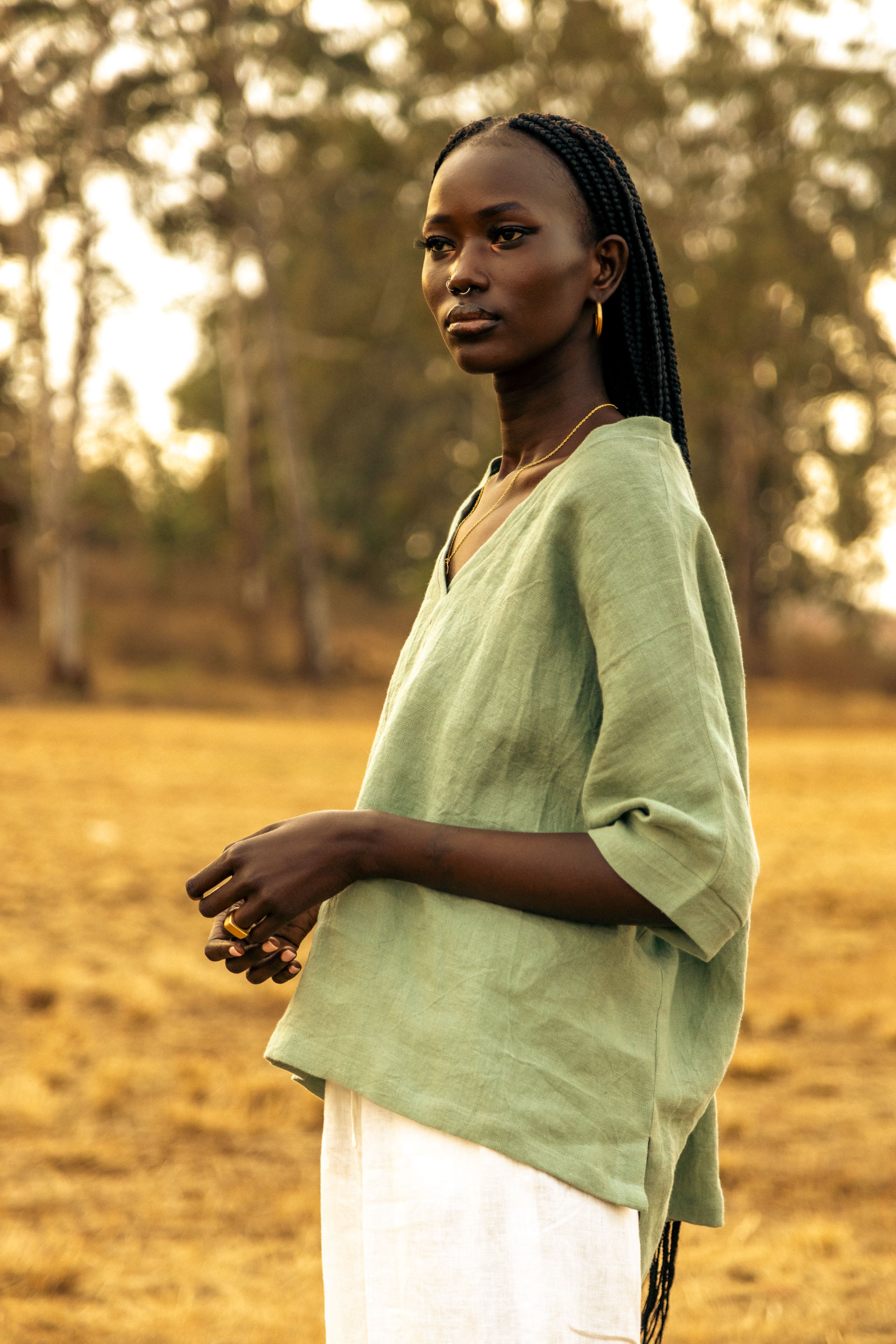 NIKA SHIRT - PISTACHIO GREEN