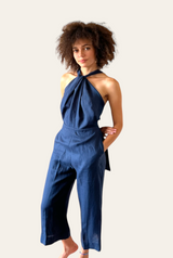 LIVIA JUMPSUIT - DARK BLUE