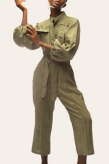 IVY JUMPSUIT - DARK OLIVE