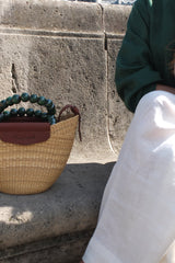 SELENA BASKET - FOREST GREEN