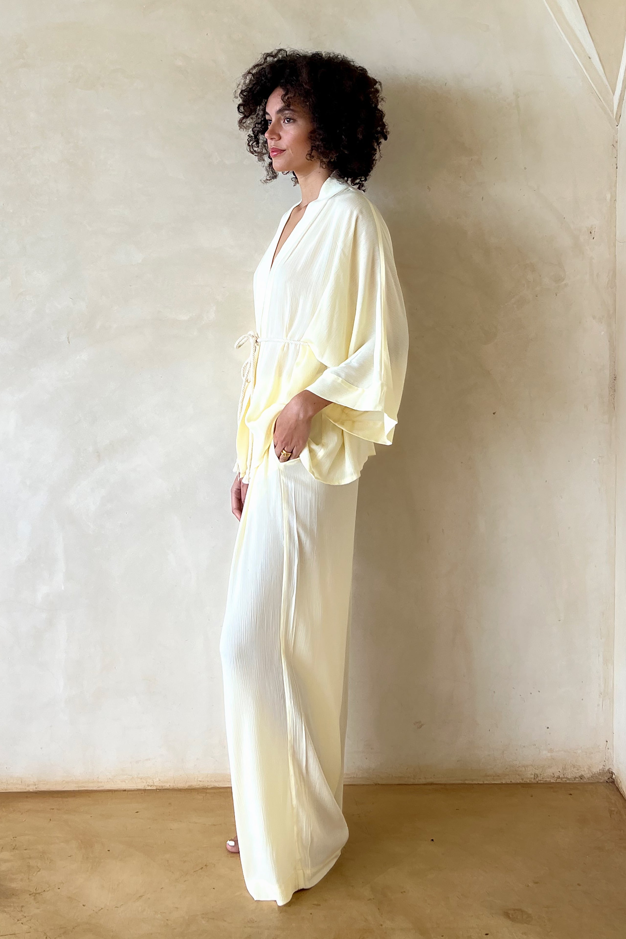 LINDA KIMONO SET - IVORY