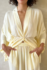 LINDA KIMONO SET - LIGHT YELLOW