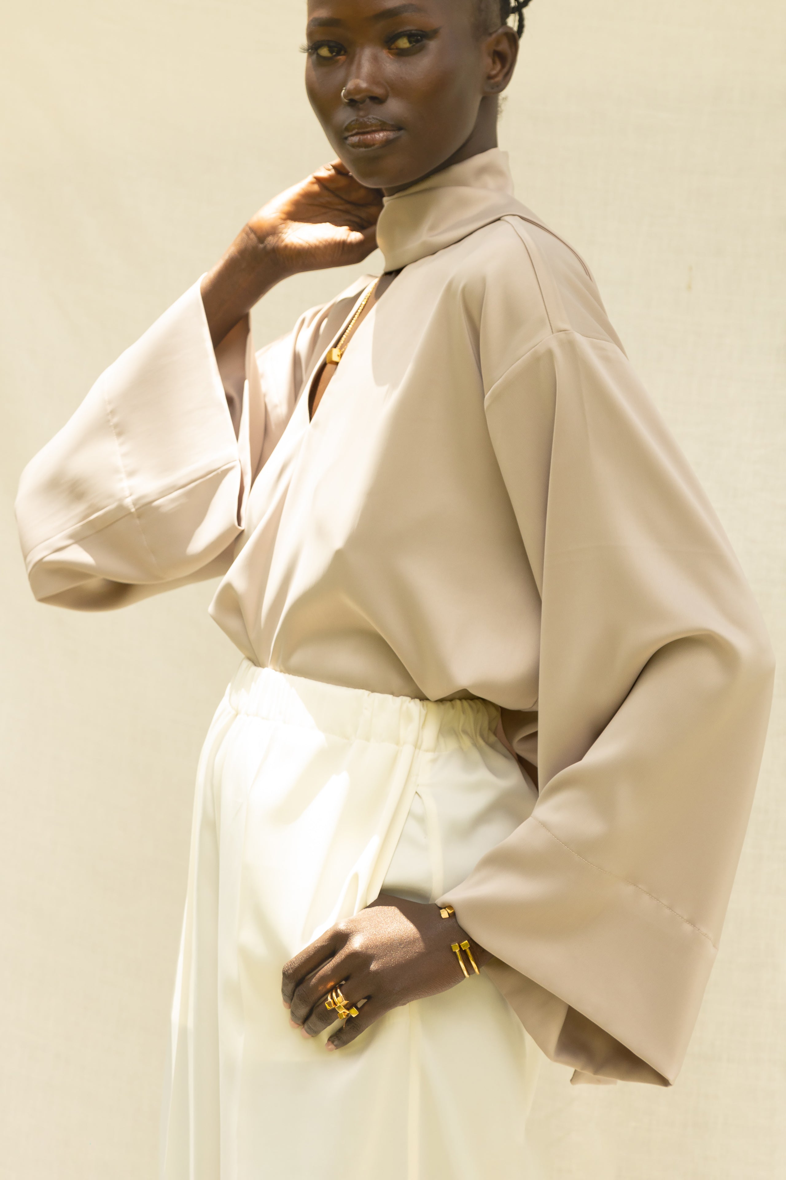 NASSIM SHIRT - TAUPE