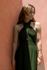 ELIANA DRESS DARK OLIVE