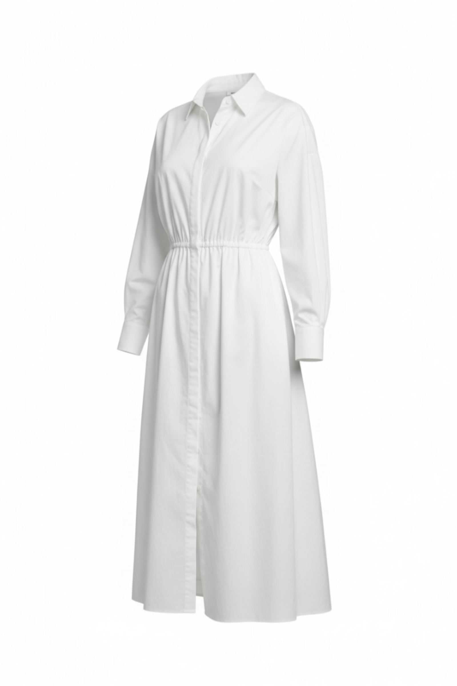 ELLEN POPLIN DRESS - WHITE