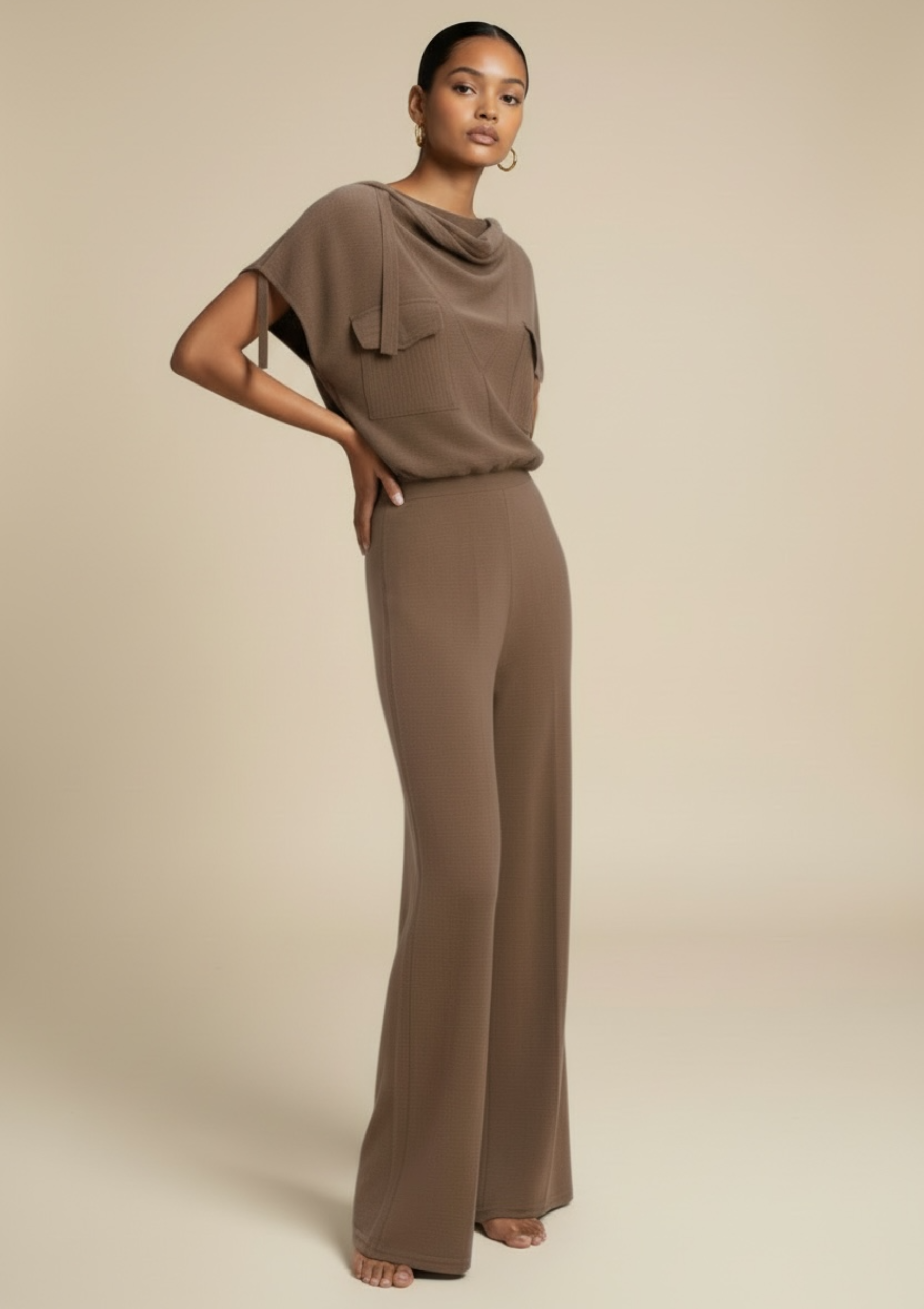 VIDA PANTS - CHOCOLATE BROWN