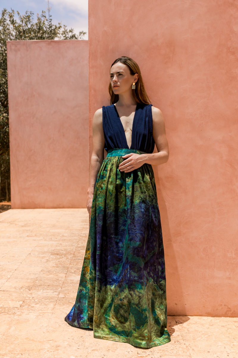 SUN DRESS -  DARK BLUE