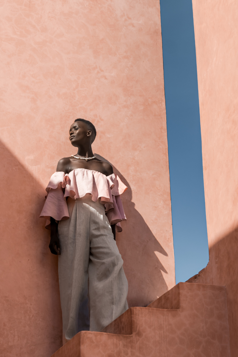 HELIA TOP - SMOKEY PINK