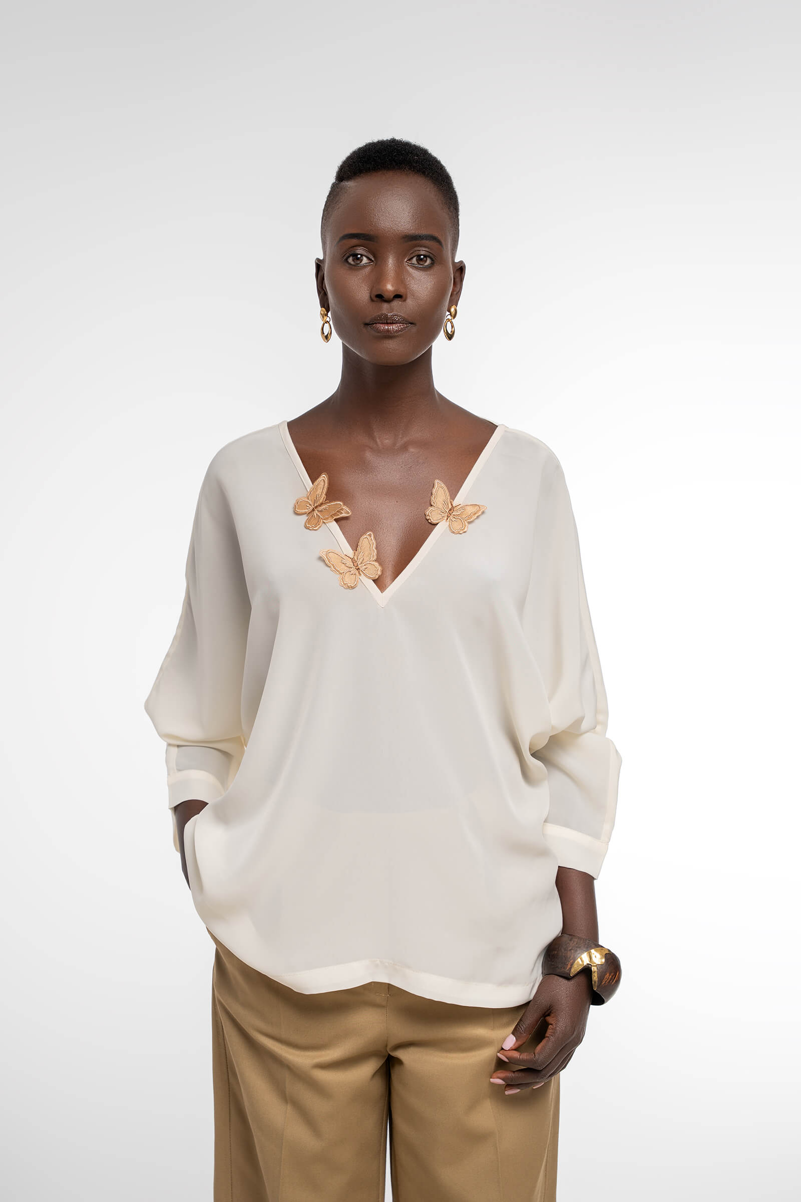 AFTAB TOP - IVORY