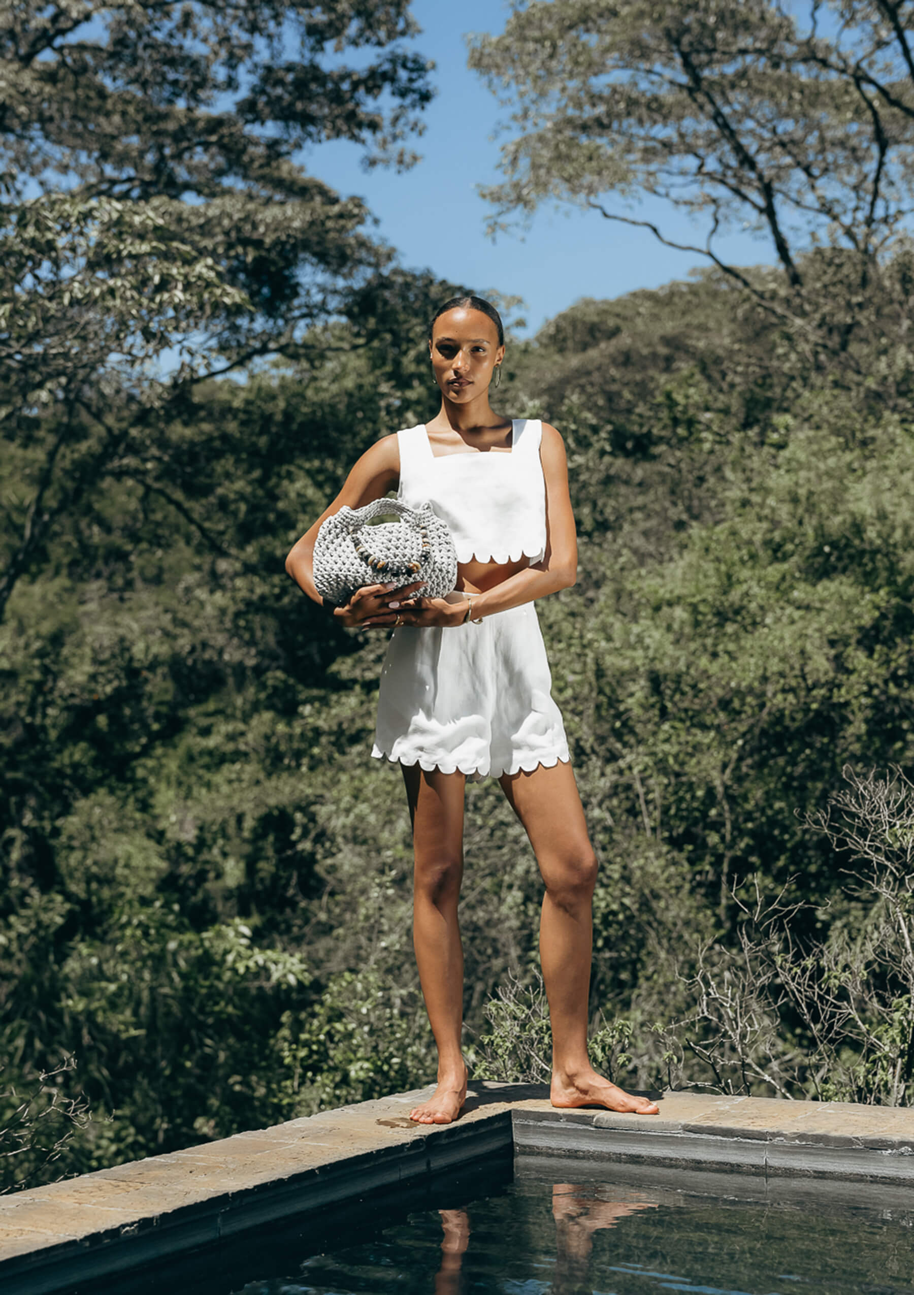 CLAUDIA SHORTS - WHITE