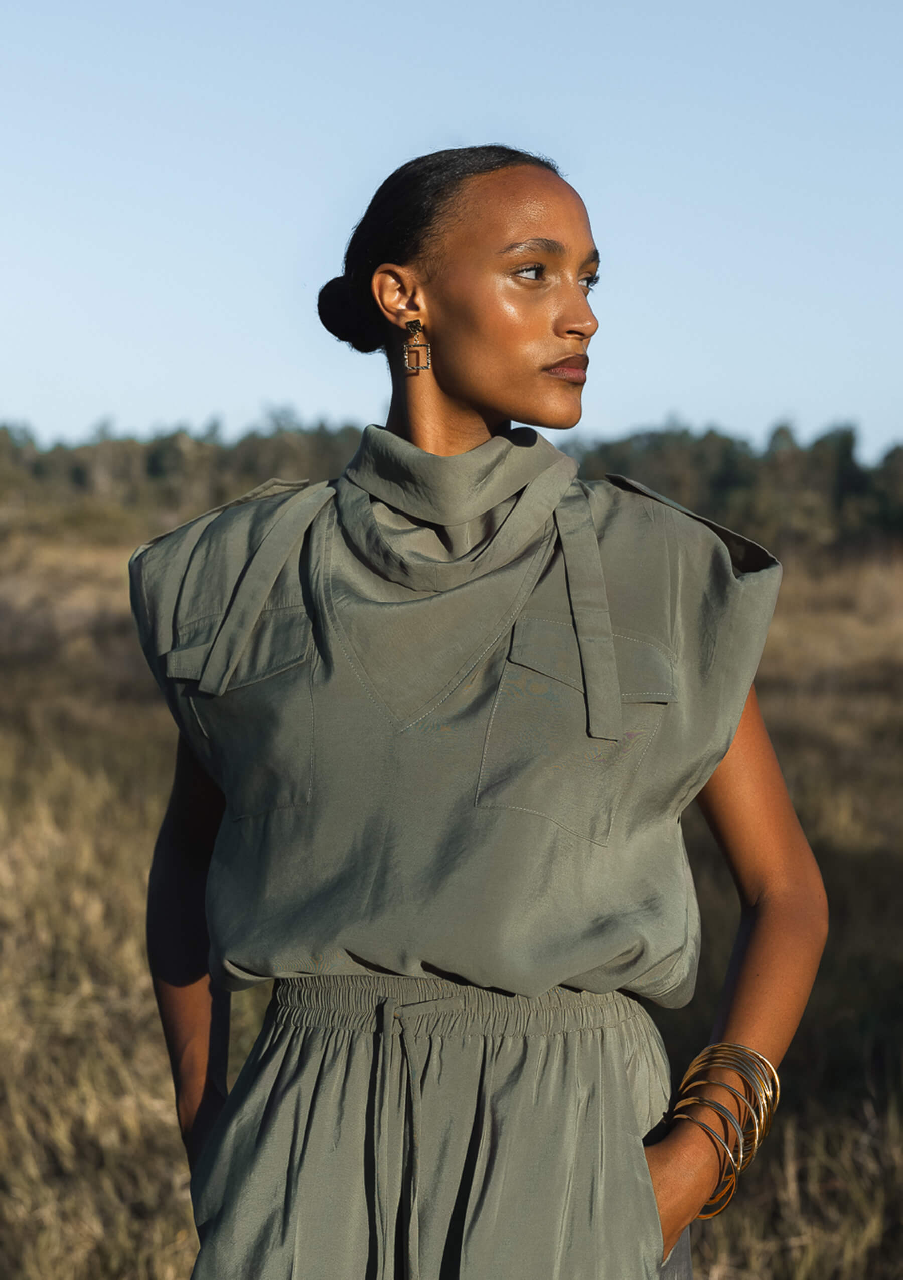 VIDA TOP - MOSSY GREEN