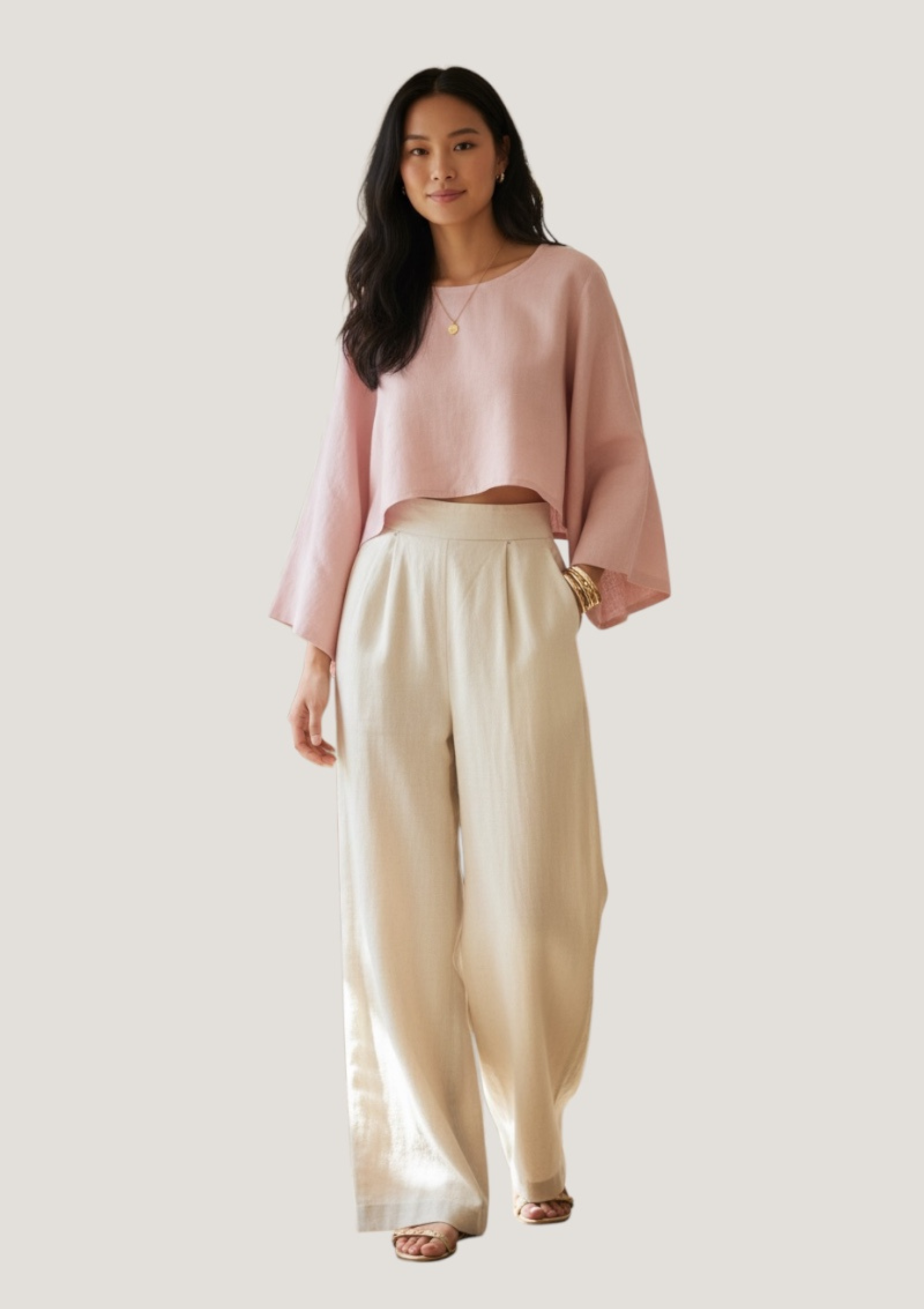 TARA TOP - DUSKY PINK