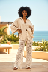 ELORA LINEN SHIRT - BEIGE