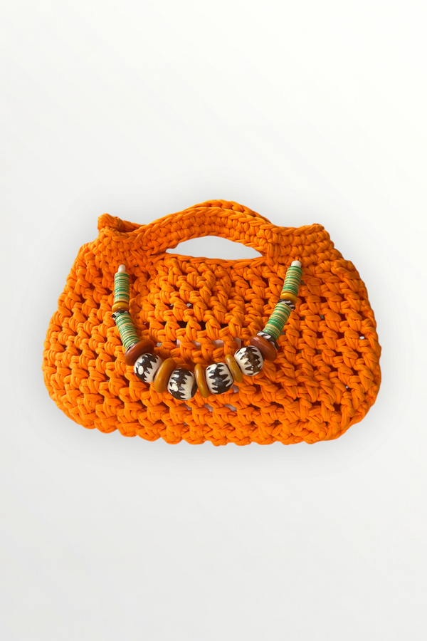 ALBA HANDCROCHET BAG - ORANGE