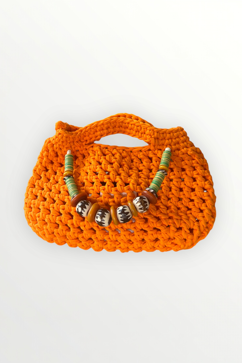 ALBA HANDCROCHET BAG - ORANGE